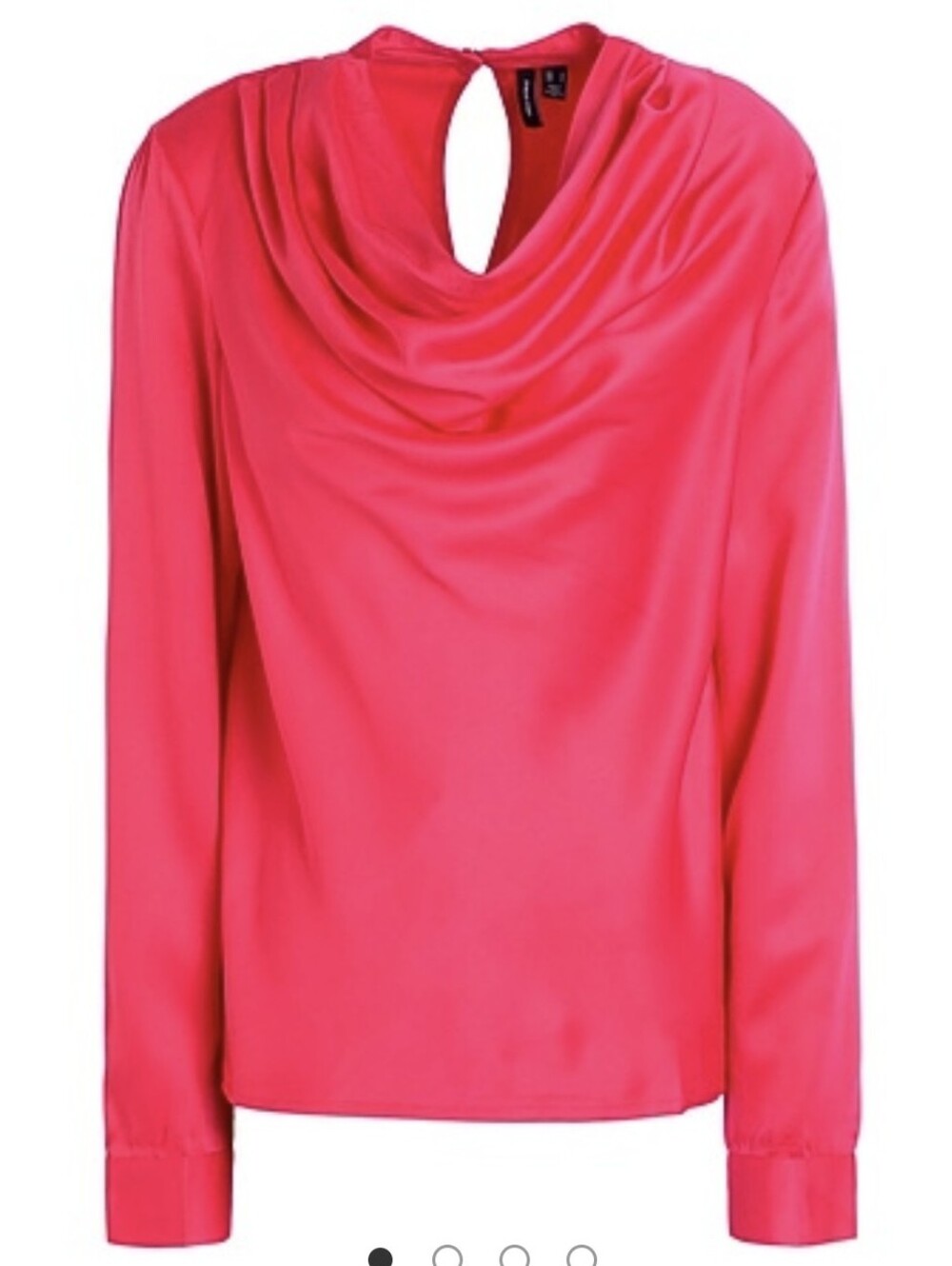 Vero Moda Hot Pink Cowl Neck Long Sleeve Sweater NWT
